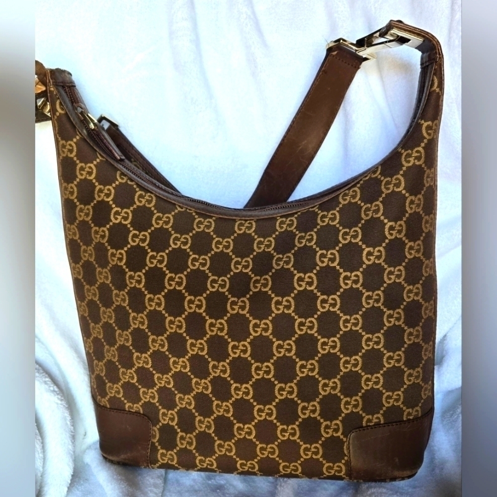 GUCCI Women's Shoulder Bag GG Canvas Brown - Picture 7 of 7